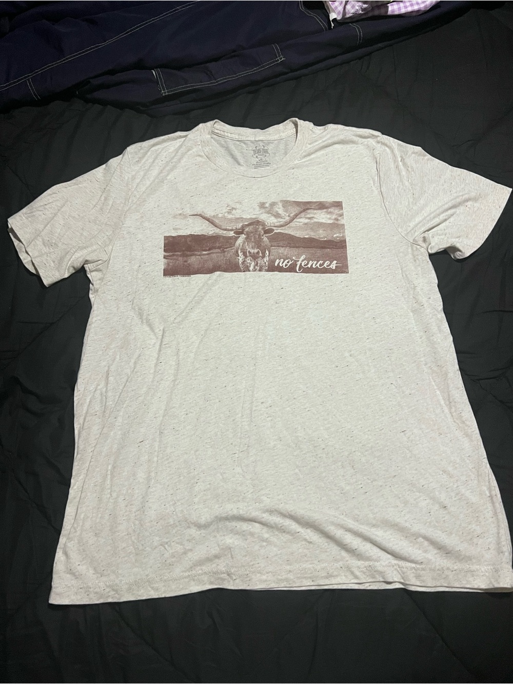 No Fences Short-Sleeve Graphic Tee - Light Heather